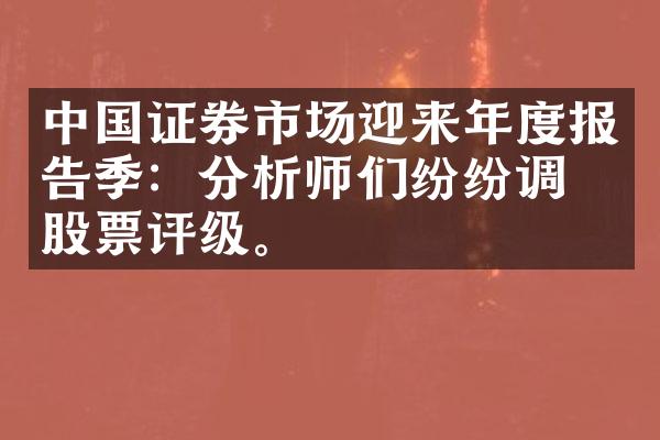 中国证券市场迎来年度报告季：分析师们纷纷调整股票评级。