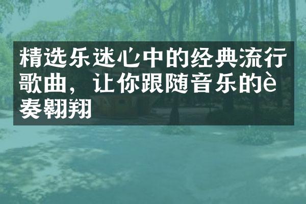 精选乐迷心中的经典流行歌曲，让你跟随音乐的节奏翱翔