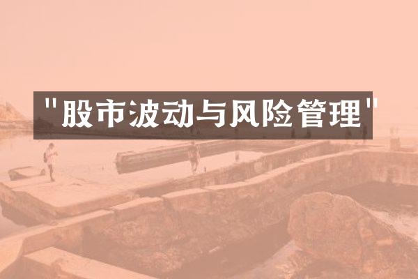 "股市波动与风险管理"