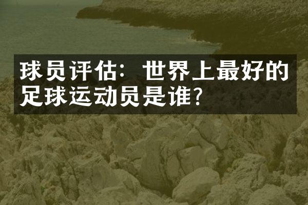 球员评估：世界上最好的足球运动员是谁？