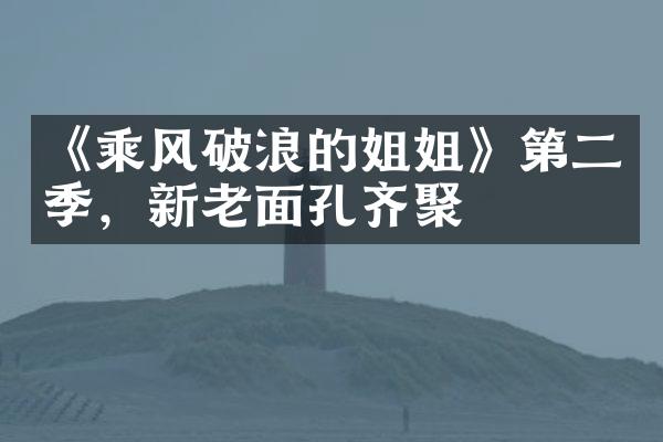 《乘风破浪的姐姐》第二季，新老面孔齐聚