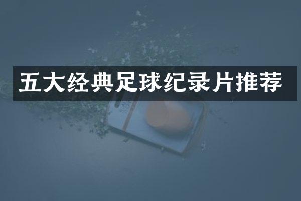 五大经典足球纪录片推荐