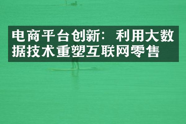 电商平台创新：利用数据技术重塑互联网零售业