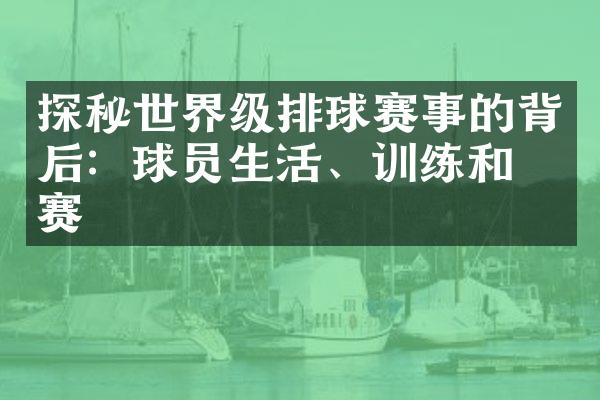 探秘世界级排球赛事的背后：球员生活、训练和比赛