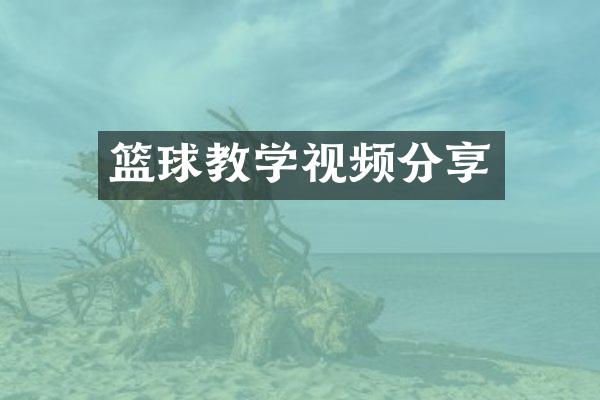 篮球教学视频分享