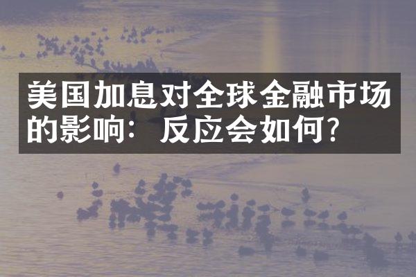 美国加息对全球金融市场的影响：反应会如何？