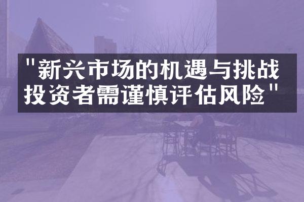 "新兴市场的机遇与挑战：投资者需谨慎评估风险"