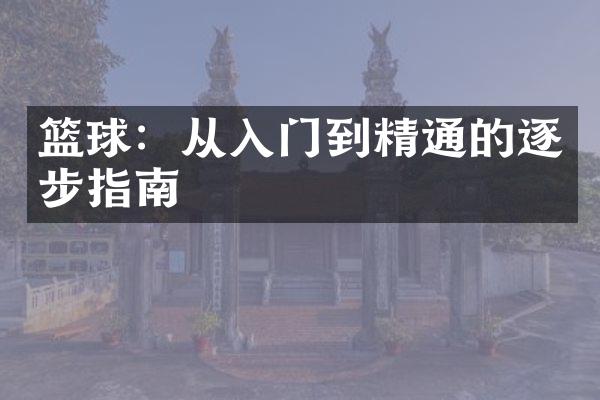 篮球：从入门到精通的逐步指南