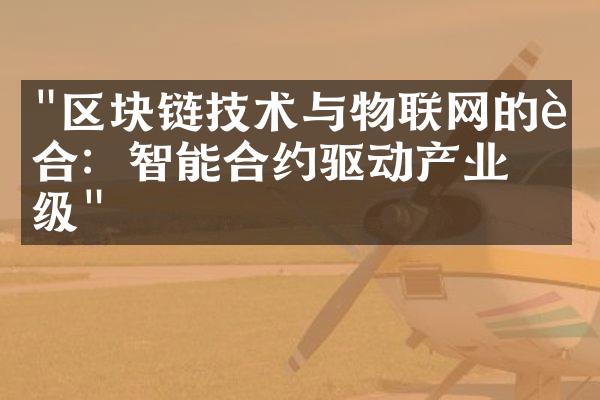 "区块链技术与物联网的融合：智能合约驱动产业升级"