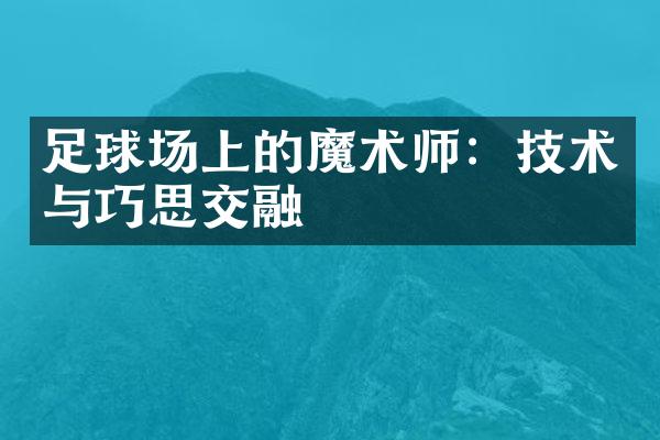 足球场上的魔术师：技术与巧思交融