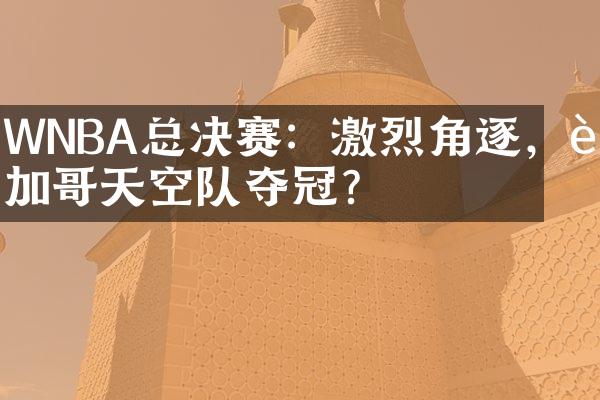 WNBA总决赛：激烈角逐，芝加哥天空队夺冠？