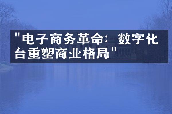 "电子商务革命：数字化平台重塑商业格局"