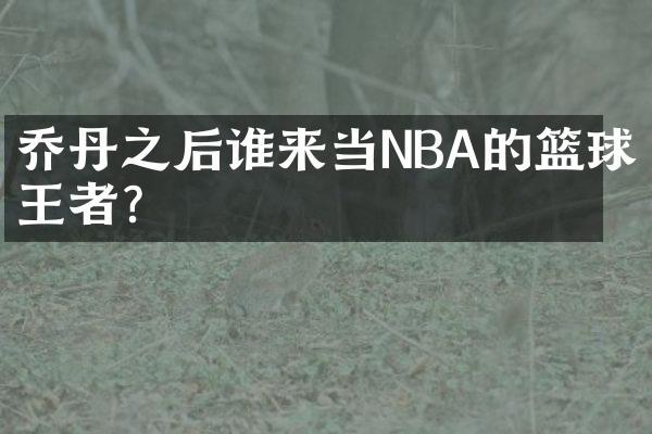 乔丹之后谁来当NBA的篮球王者？