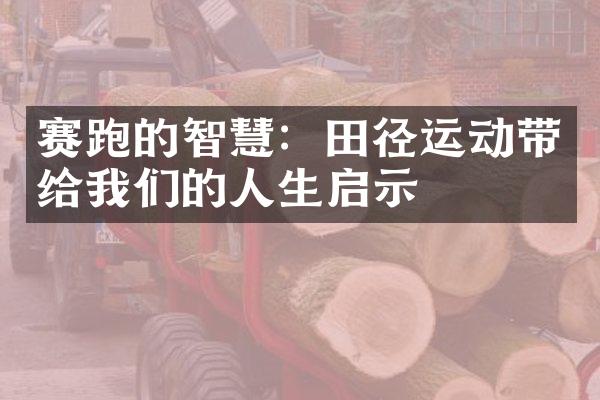 赛跑的智慧：田径运动带给我们的人生启示