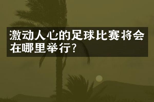 激动人心的足球比赛将会在哪里举行？