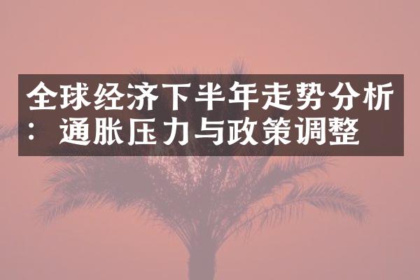 全球经济下半年走势分析：通胀压力与政策调整