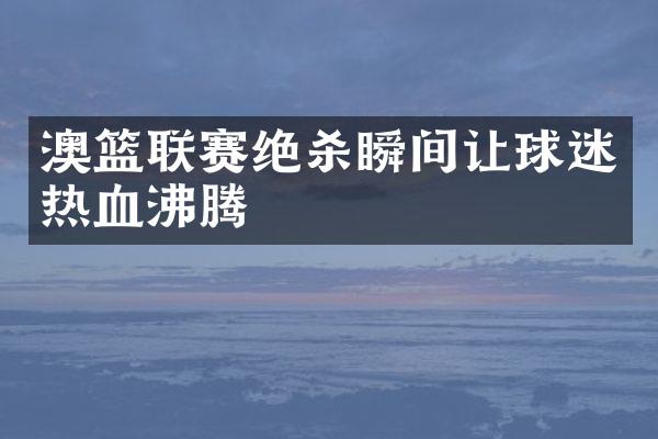 澳篮联赛绝杀瞬间让球迷热血沸腾