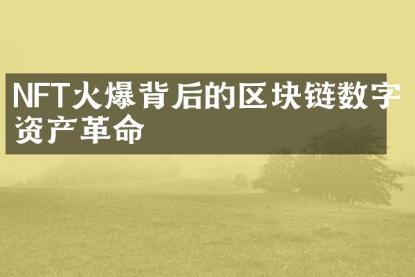 NFT火爆背后的区块链数字资产革命