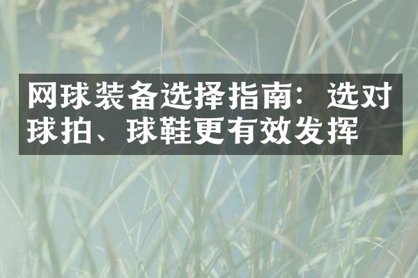 网球装备选择指南：选对球拍、球鞋更有效发挥