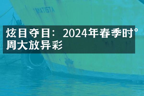 炫目夺目：2024年春季时尚周大放异彩