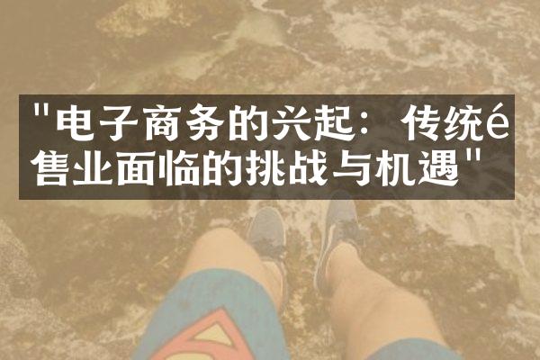 "电子商务的兴起：传统零售业面临的挑战与机遇"