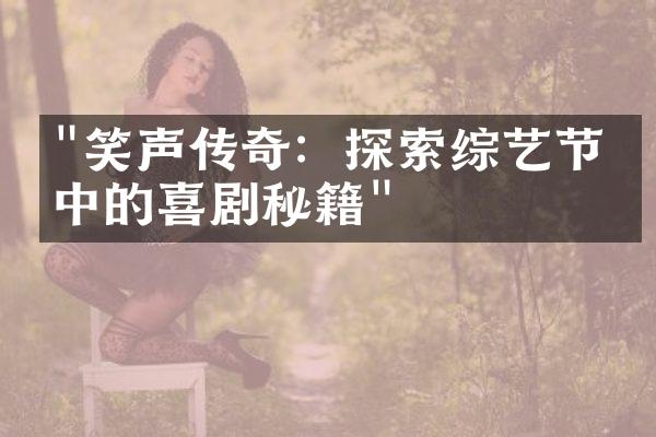 "笑声传奇：探索综艺节目中的喜剧秘籍"