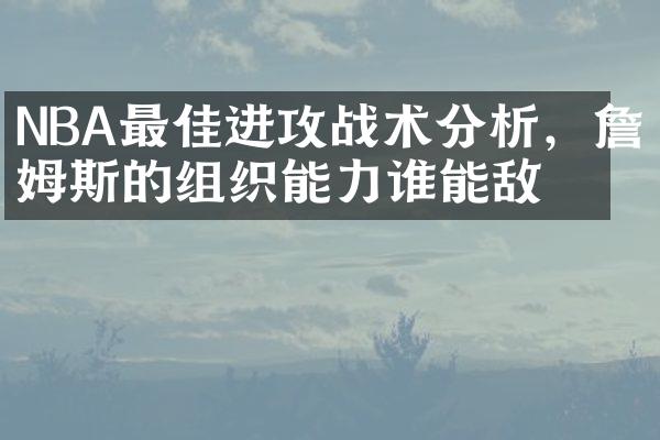 NBA最佳进攻战术分析，詹姆斯的组织能力谁能敌？