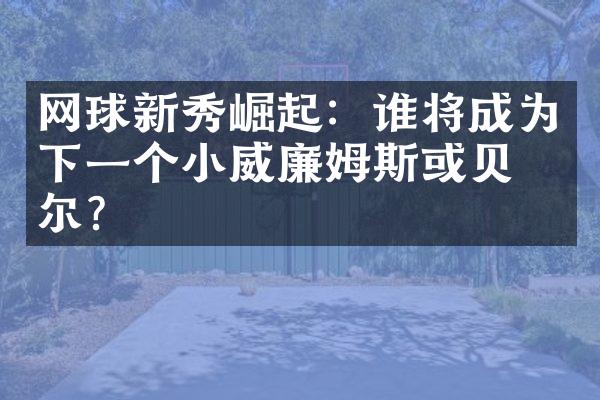 网球新秀崛起：谁将成为下一个小威廉姆斯或贝克尔？