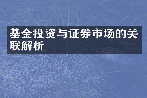 基金投资与证券市场的关联解析