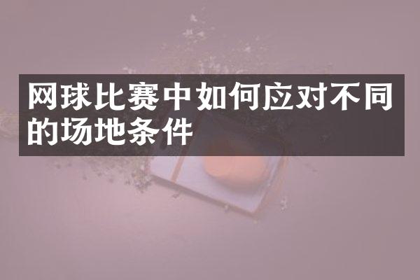 网球比赛中如何应对不同的场地条件