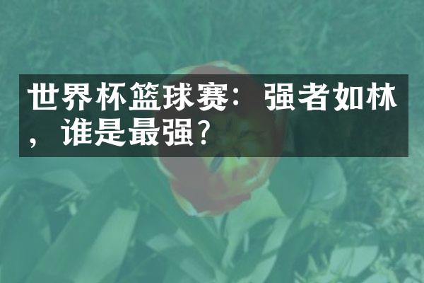 世界杯篮球赛：强者如林，谁是最强？