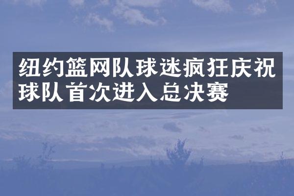 纽约篮网队球迷疯狂庆祝球队首次进入总决赛