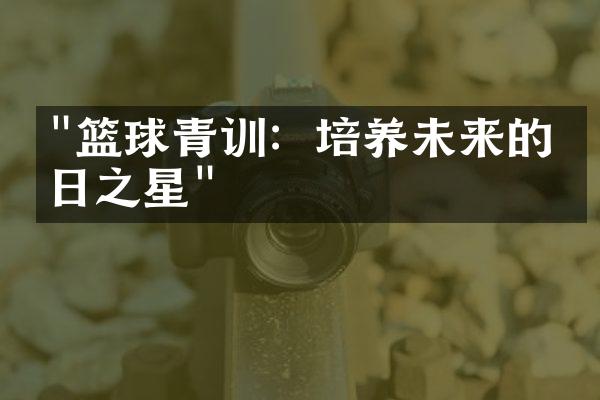 "篮球青训：培养未来的明日之星"