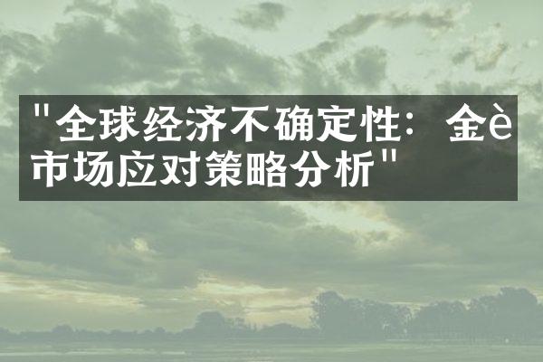 "全球经济不确定性：金融市场应对策略分析"