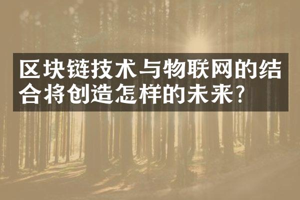 区块链技术与物联网的结合将创造怎样的未来？