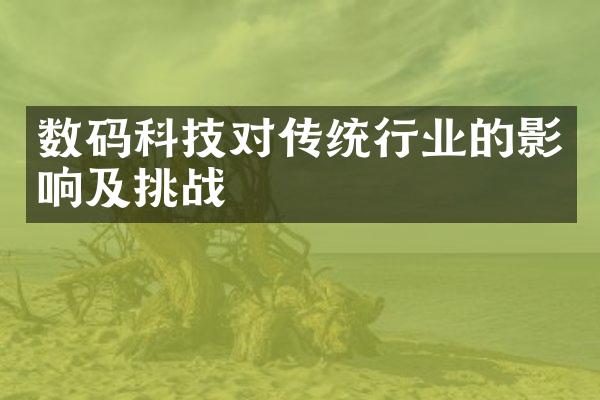 数码科技对传统行业的影响及挑战