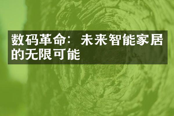 数码：未来智能家居的无限可能