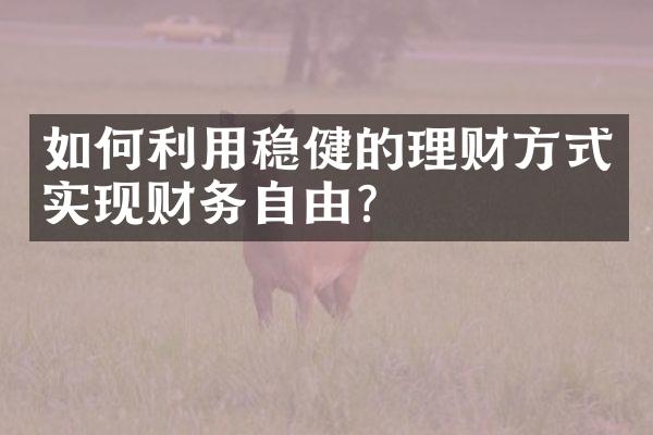 如何利用稳健的理财方式实现财务自由？