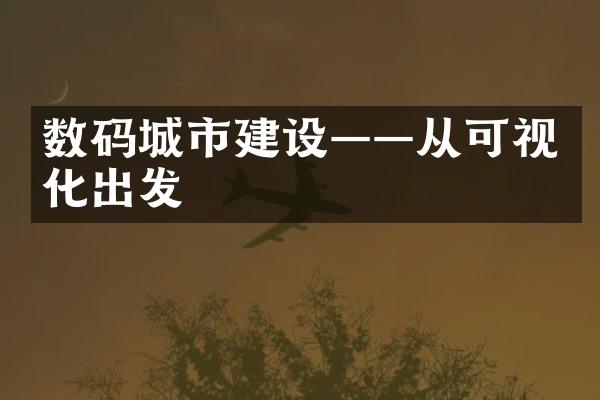 数码城市建设——从可视化出发