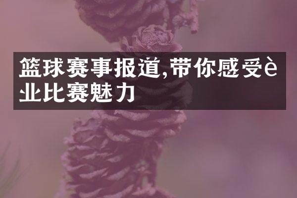 篮球赛事报道,带你感受职业比赛魅力