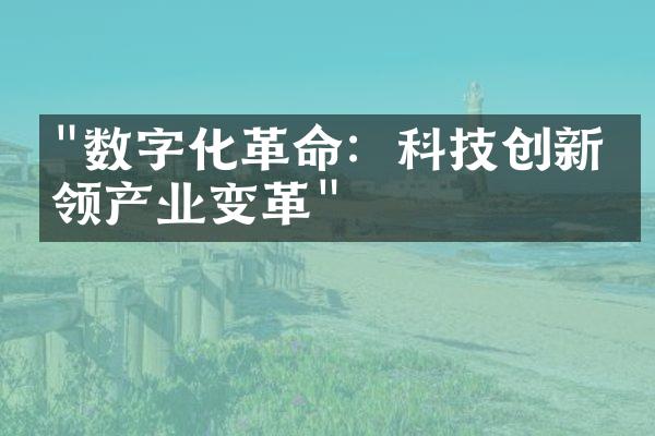 "数字化革命：科技创新引领产业变革"