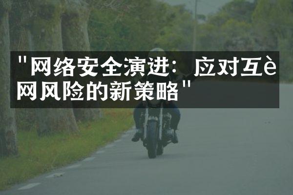 "网络安全演进：应对互联网风险的新策略"