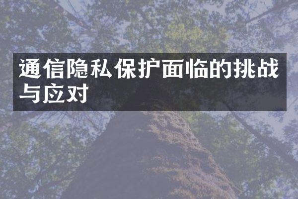 通信隐私保护面临的挑战与应对