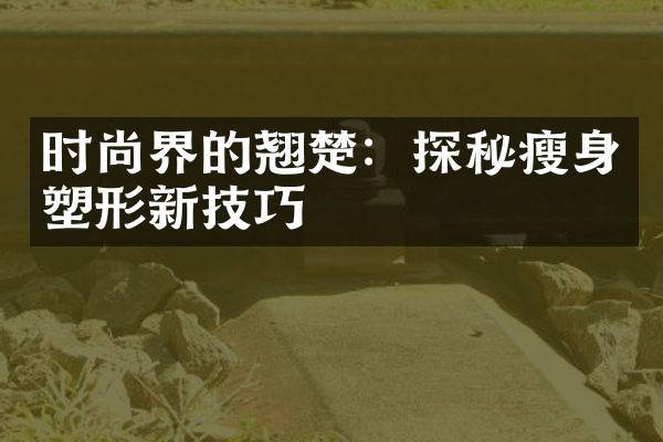 时尚界的翘楚：探秘瘦身塑形新技巧