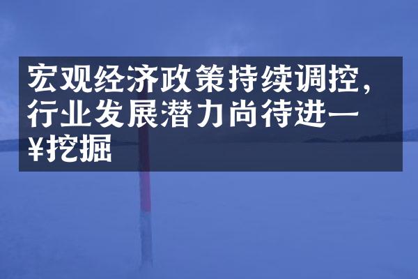 宏观经济政策持续调控，行业发展潜力尚待进一步挖掘