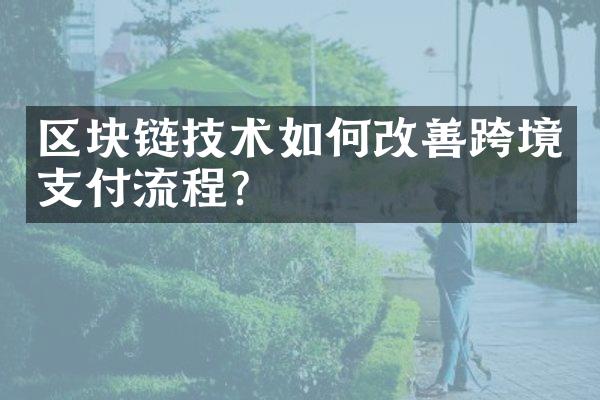 区块链技术如何改善跨境支付流程？