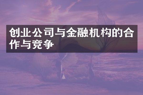 创业公司与金融机构的合作与竞争