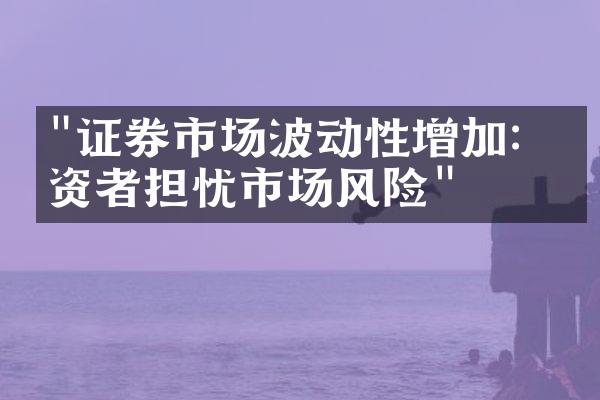 "证券市场波动性增加：投资者担忧市场风险"