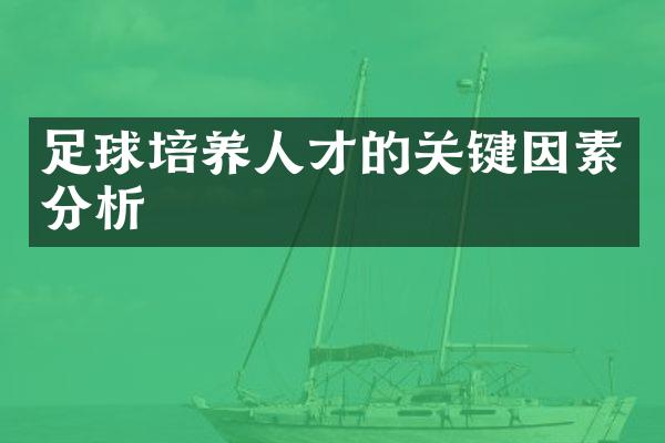 足球培养人才的关键因素分析