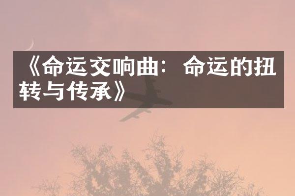 《命运交响曲：命运的扭转与传承》